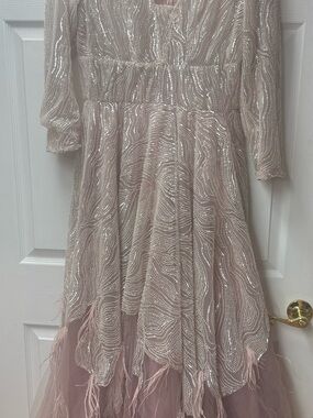 Fjollanilá Blush Pink Sequin Dress